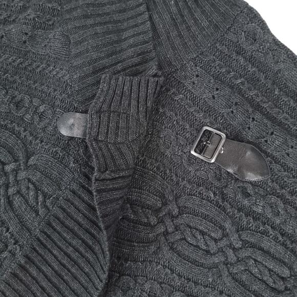 Fenn Wright Mason Sweater Wool Angora Rabbit Hair Blend Shrug Poncho Cardigan - Picture 6 of 11